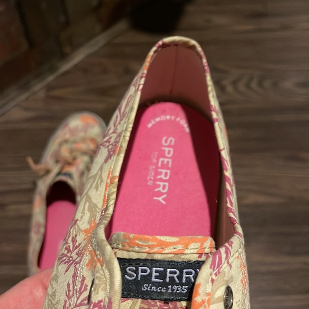 Sperry Topslider With Beautiful Multi-Color Coral… - image 5